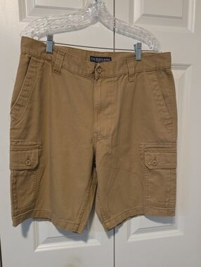 U.S. Polo Assn. Men's Tan Cargo Shorts Size 36